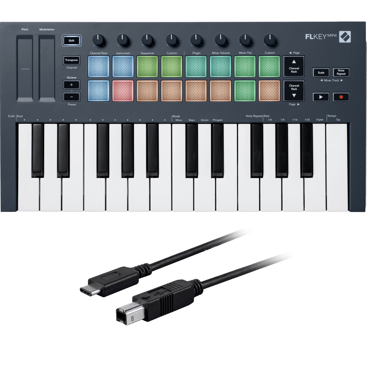 Novation FLkey 37 USB-MIDI Keyboard Controller for FL Studio CABLE