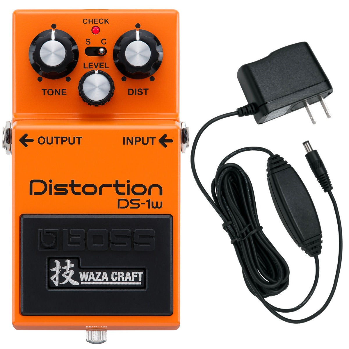 Boss DS-1W Waza Distortion Guitar Pedal POWER + CABLE KIT – Kraft