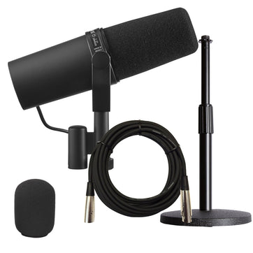  Shure SM7B Vocal Microphone with Cloud Microphones Cloudlifter  CL-1 Mic Activator and Extra 10' XLR Cable Bundle : Musical Instruments