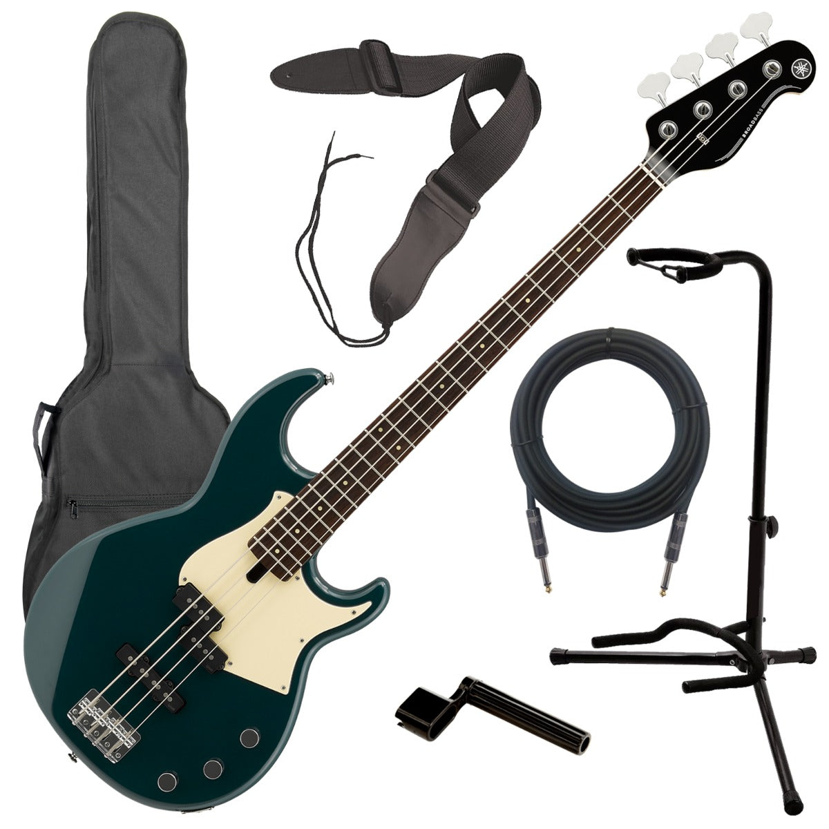 Yamaha BB434 Electric Bass Guitar - Teal Blue COMPLETE BASS BUNDLE