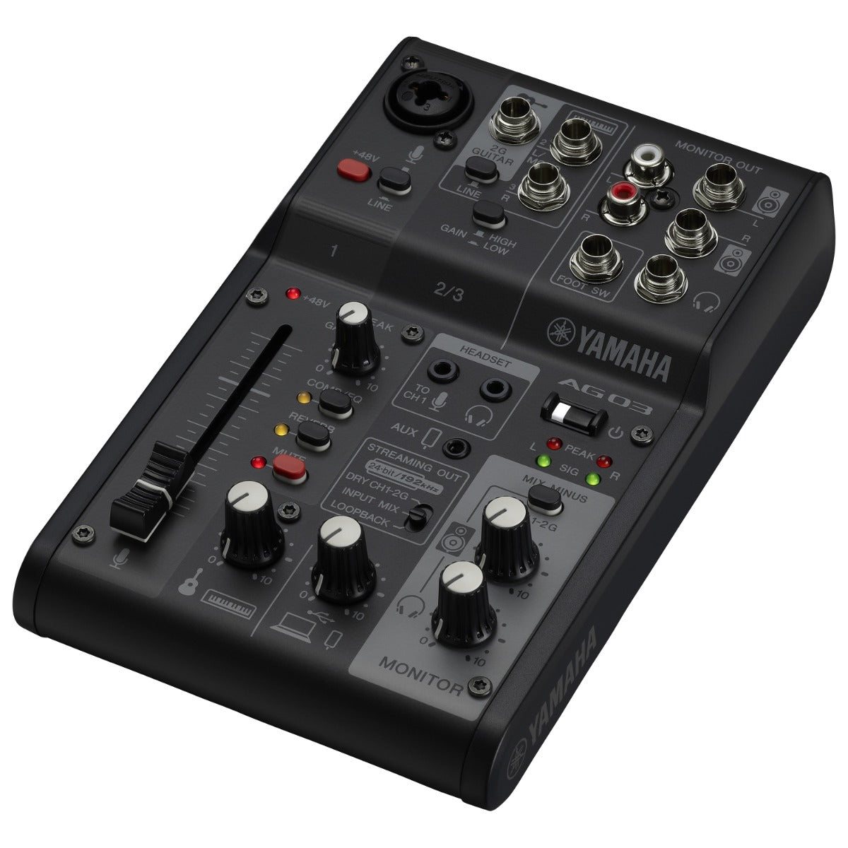 Yamaha AG03 Three Channel Mixer and USB Audio Interface – Kraft Music