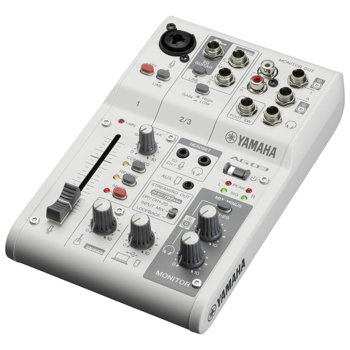 Yamaha AG03 Three Channel Mixer and USB Audio Interface – Kraft Music