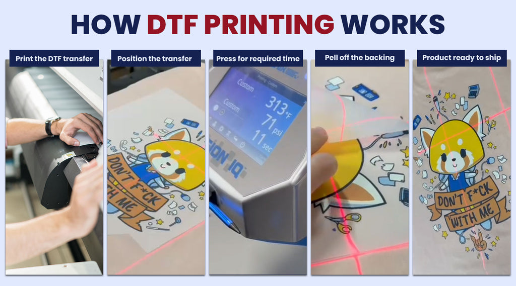 How DTF printing works