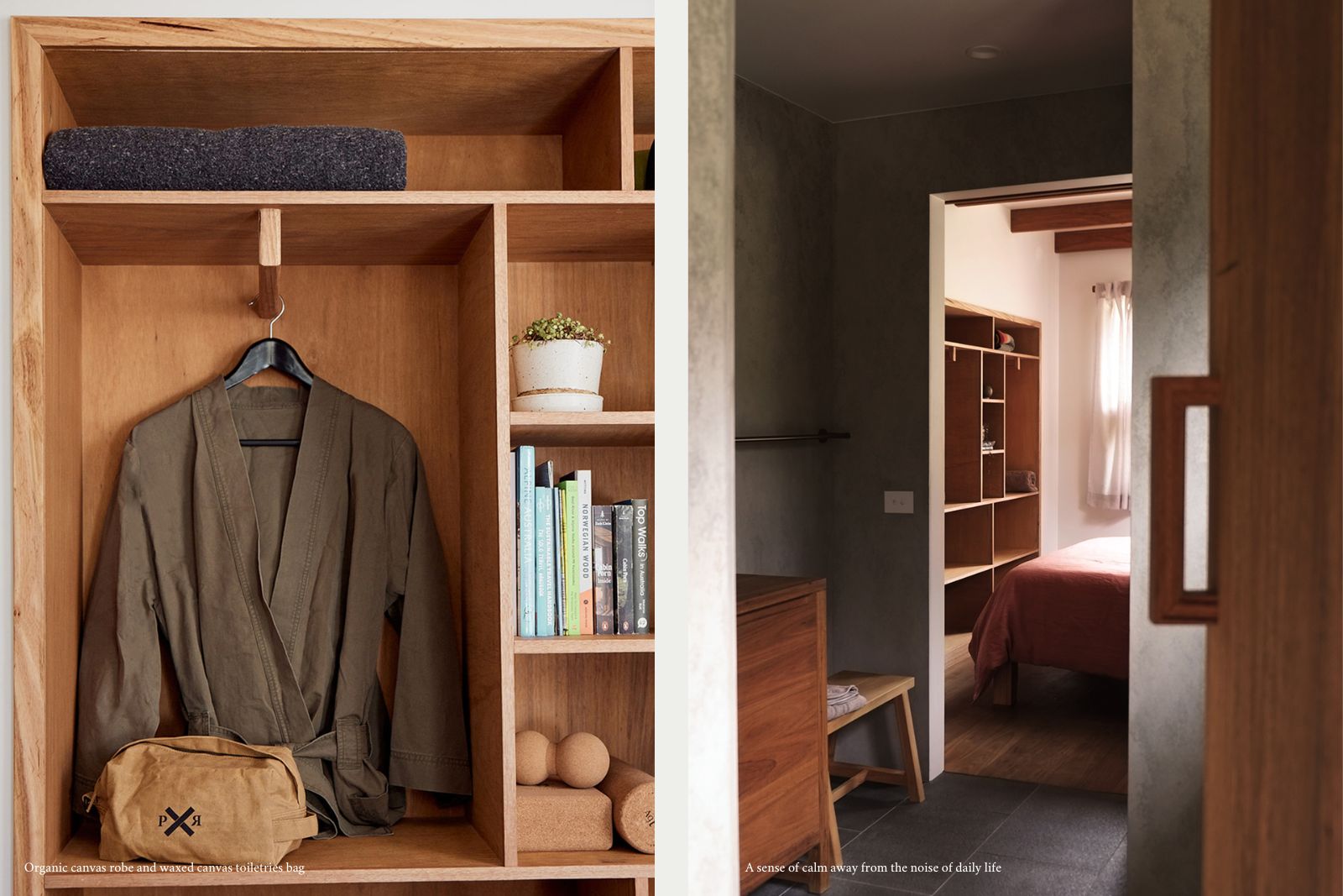 Mill Cabin bedroom shelving