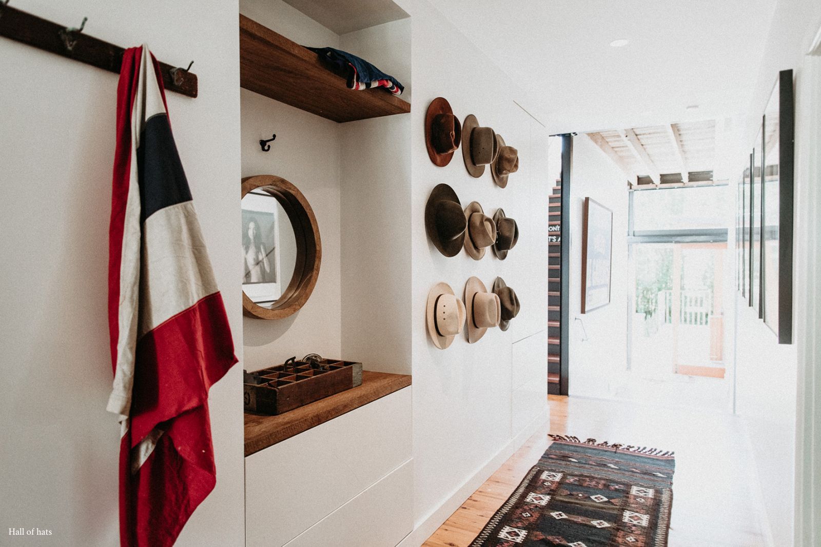 Wall of hats