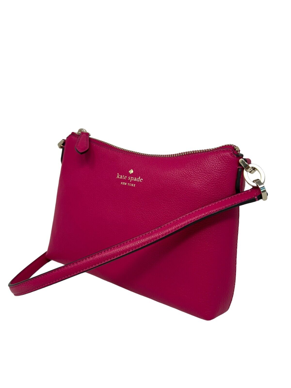 Kate Spade Bailey Pebble Leather Crossbody Bag Festive Pink K4651 $299 –  LuxyVIP
