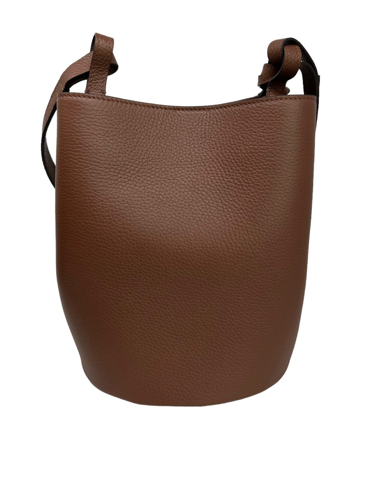 Burberry Lorne Bucket Bag Crossbody Tan Embossed Leather $1350 – LuxyVIP