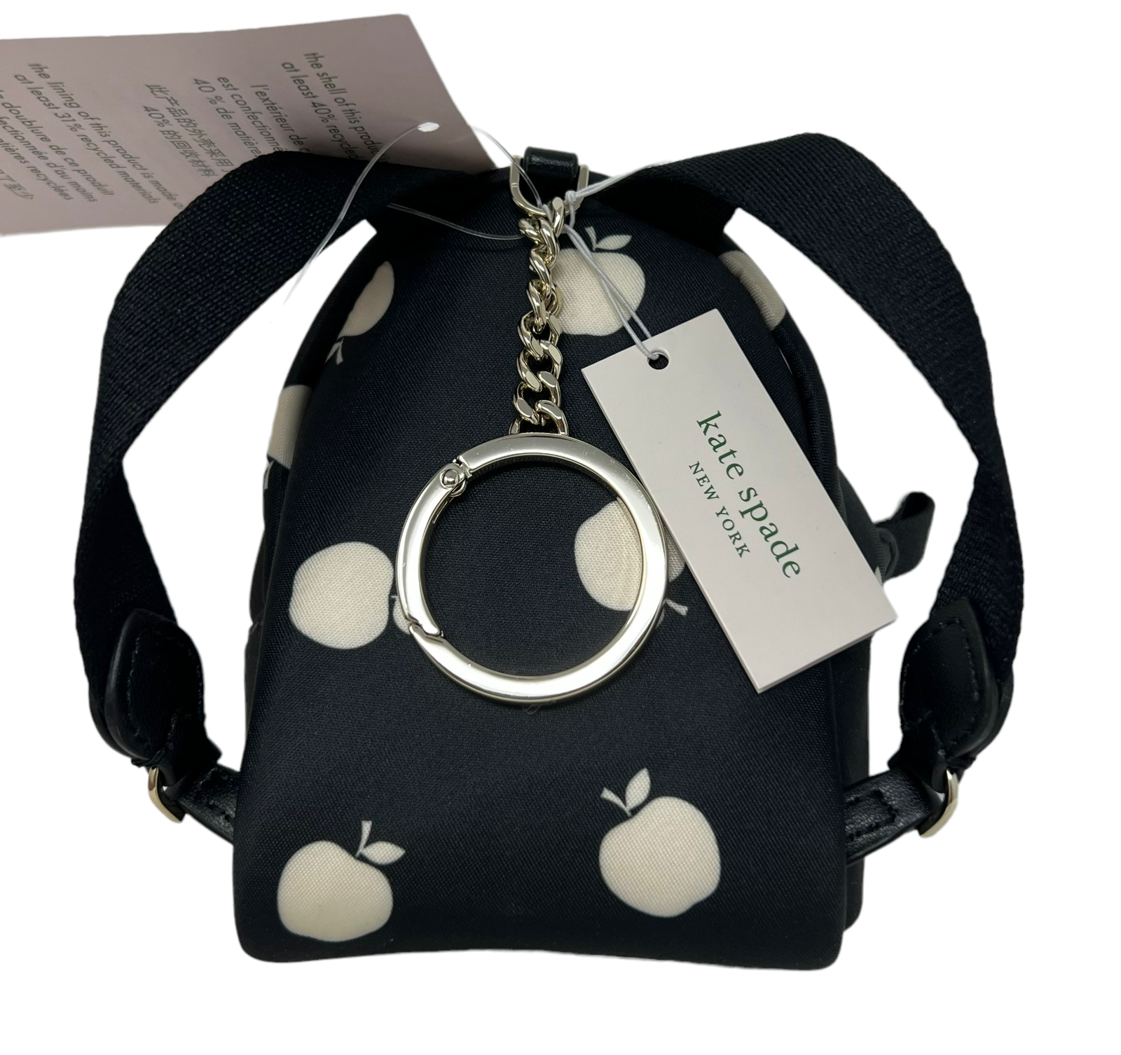 Kate Spade Chelsea Micro Apple Backpack Coin Purse Keychain Fob W/Pouc –  LuxyVIP