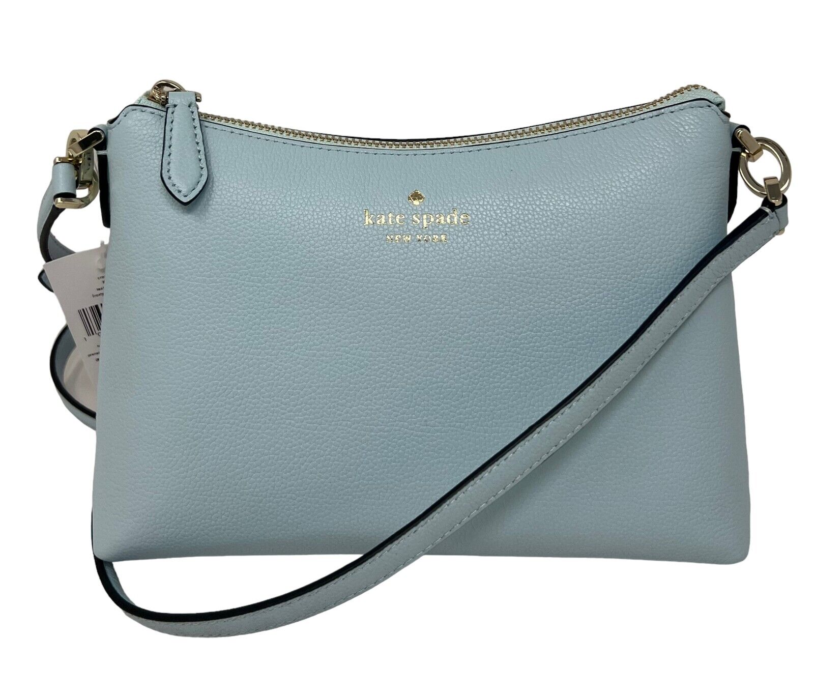 Kate Spade Bailey Pebble Leather Crossbody Bag Frosty Sky Blue K4651 $ –  LuxyVIP