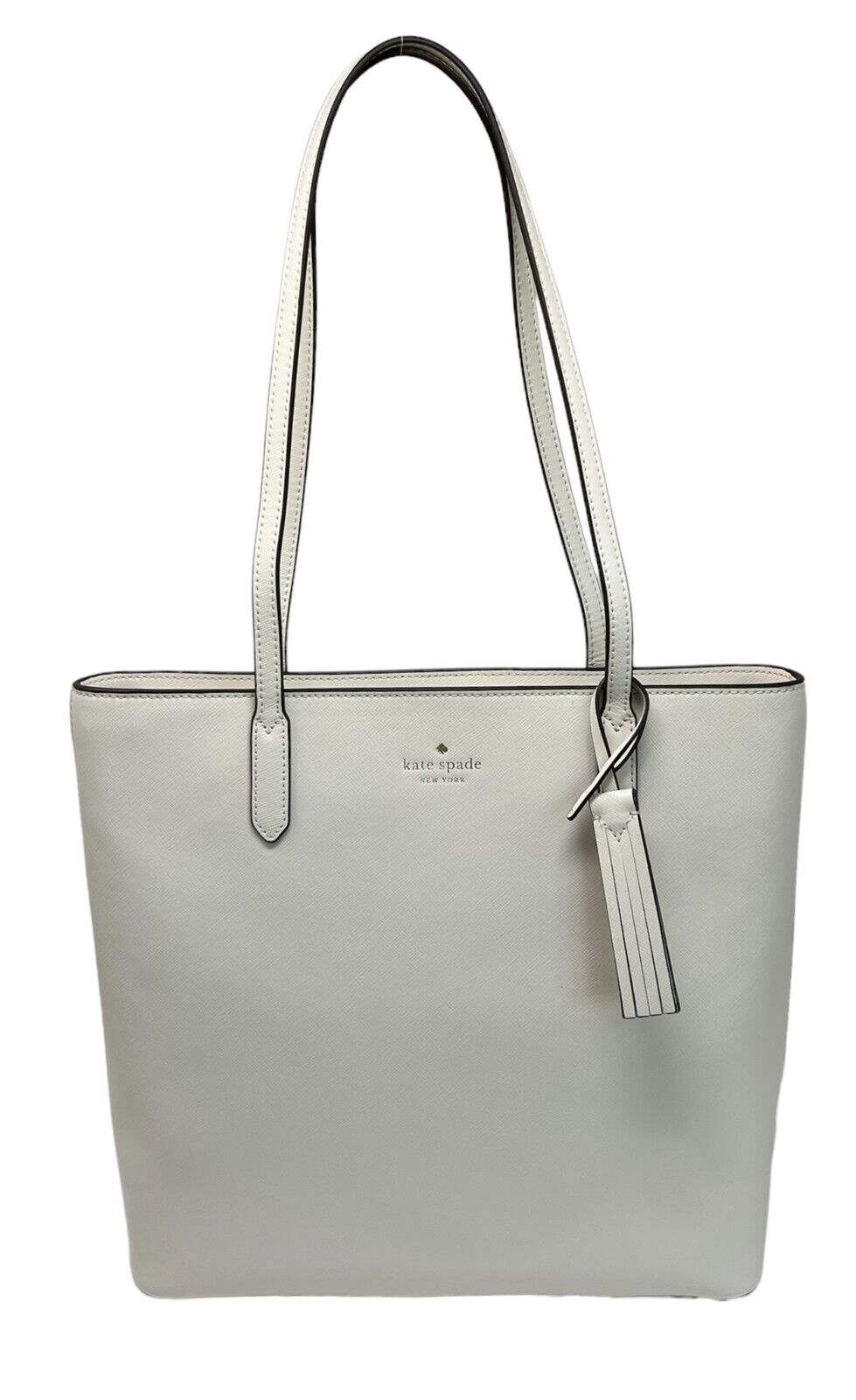 Kate Spade Jana Tote Parchment Saffiano Leather Handbag K8150 $359 – LuxyVIP