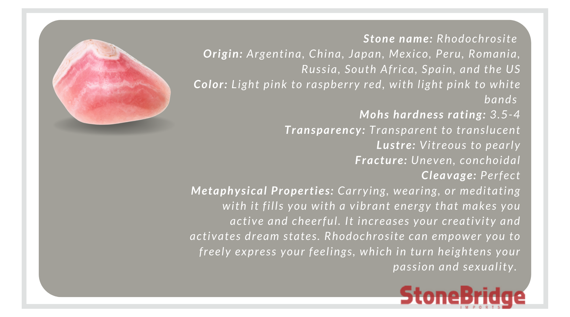 properties of rhodochrosite