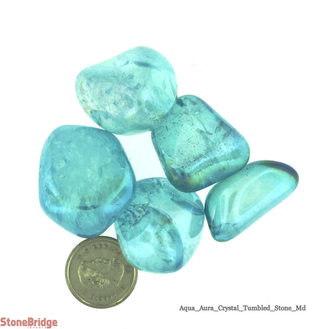 Aqua Aura Tumbled Stones - 50g bag