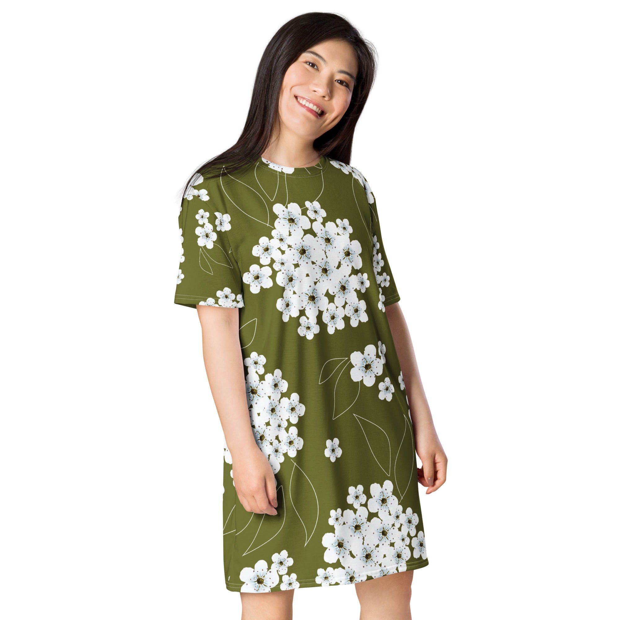 Spring Flower T-shirt dress – RitaCreativeArt