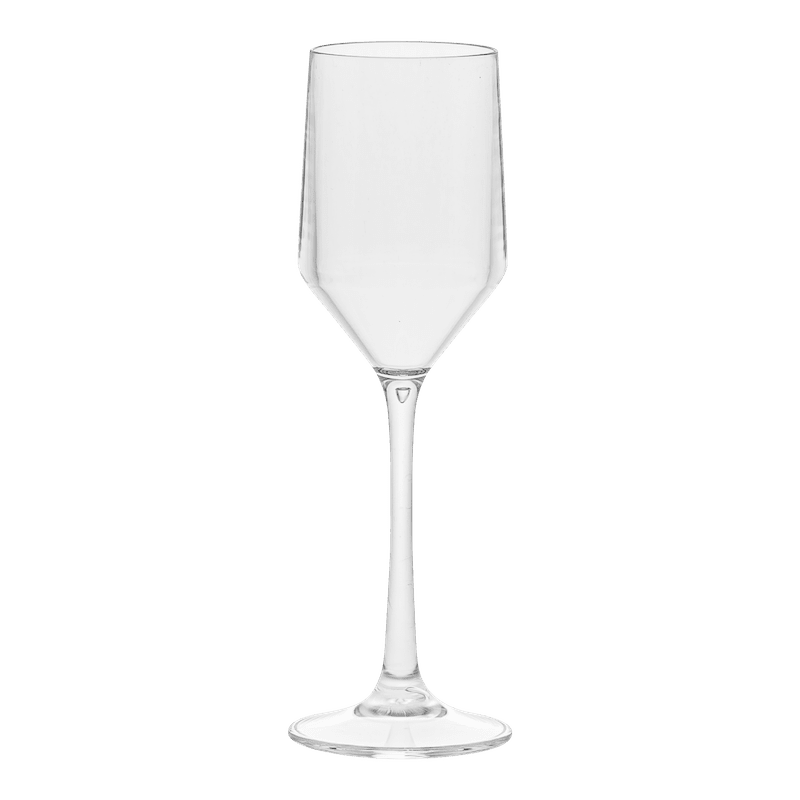 Flûte Royale à champagne incassables transparentes au design élégant et épuré