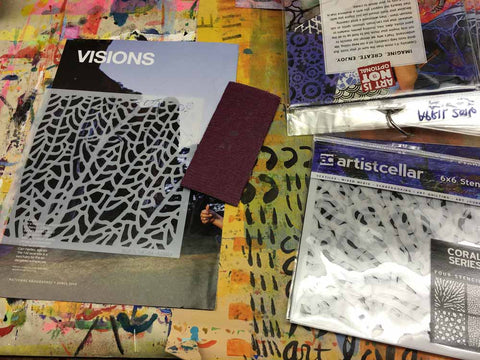 Making fabric patches - Artistcellar