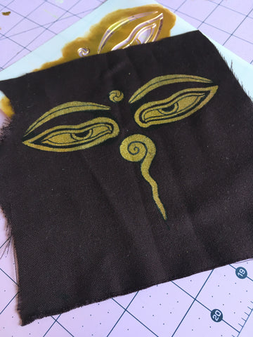 Making fabric patches - Artistcellar