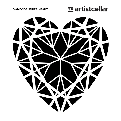 a artist drawing Series Stencils Diamond  Artistcellar