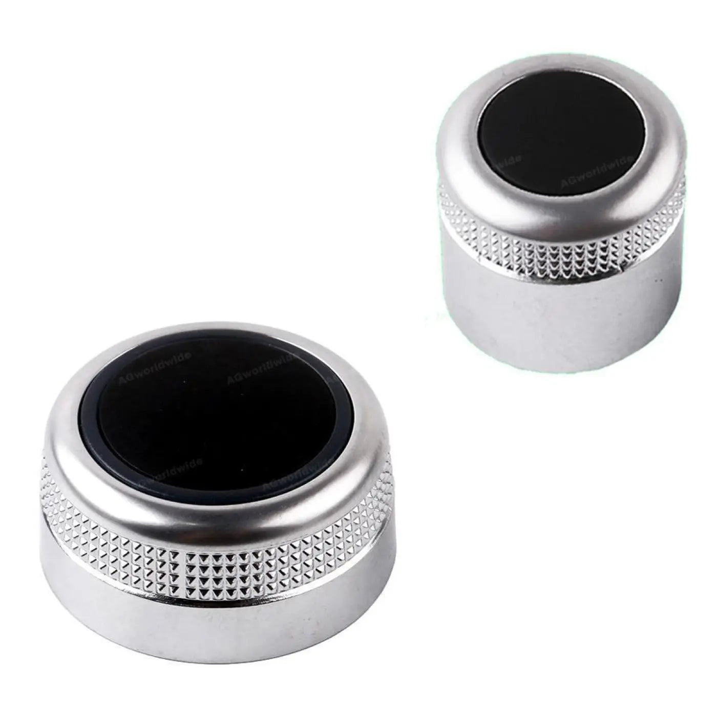 2Pcs Multimedia MMI Volume Knob Rotary Button Switch Menu Audi A6 C6 S6 Q7 A8