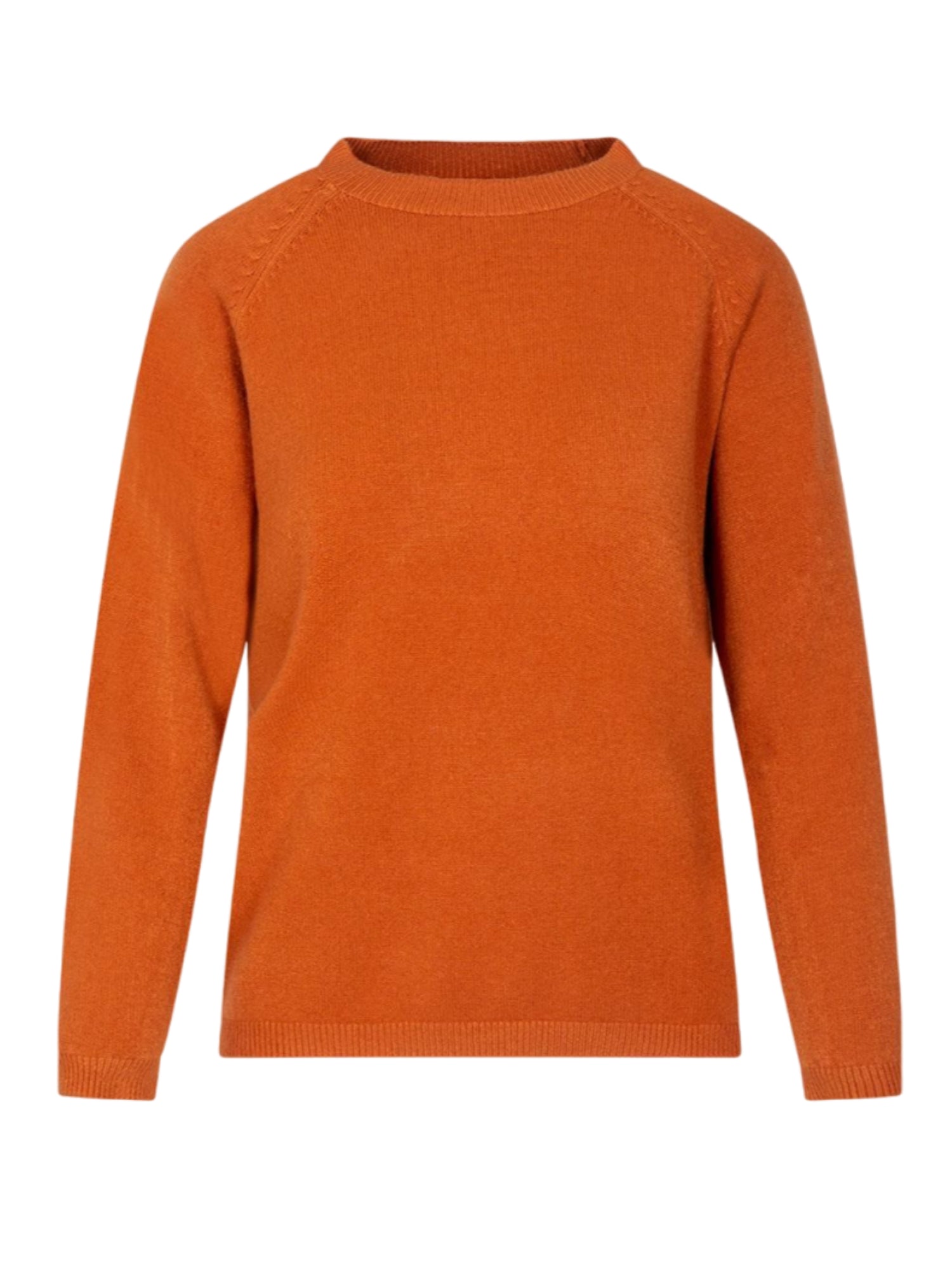 sandro ferrone sandro ferrone maglia basic girocollo arancio, marrone, donna