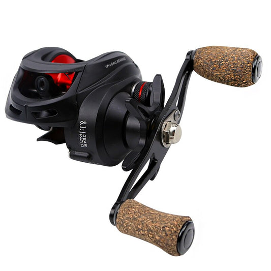 Roobeki New AK200 Baitcasting Reel 7.2:1Gear Ratio Max Drag 8kg Reel Aluminum Spool Baitcasting Fishing Reel Casting Reel Black Blue Right Hand