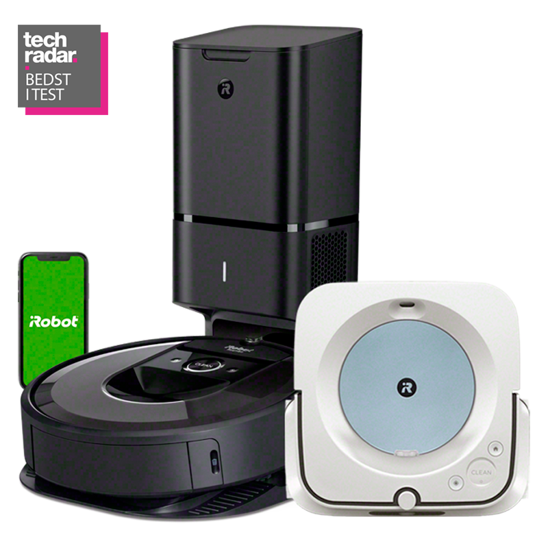 Se Roomba® i7+ & Braava jet® m6 hvid/blå Bundle hos iRobot.dk