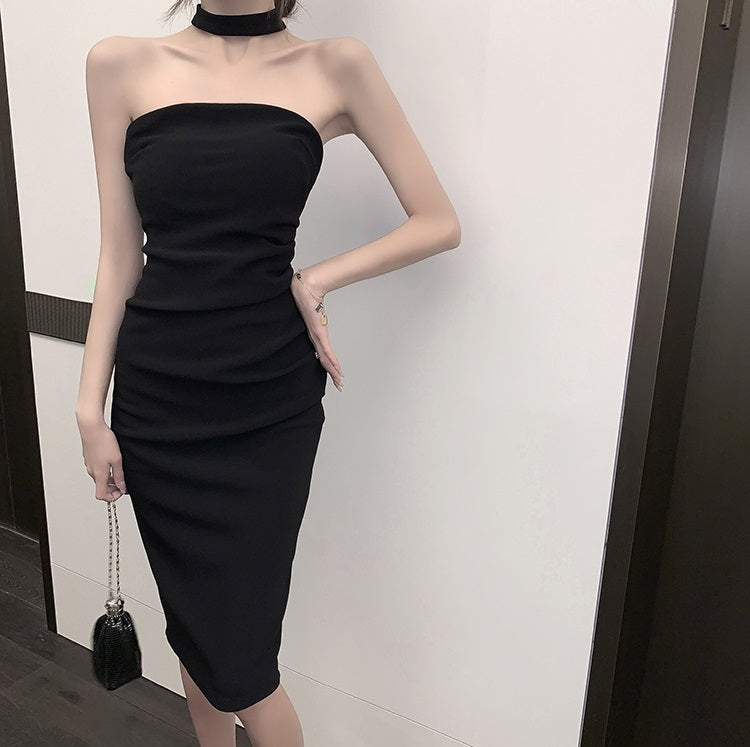 Tube Top Sleeveless Strapless Bodycon Midi Dress | Sexy Club Party Dre –  WINGbtv