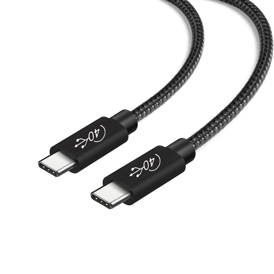 Nylon Braided USB C To USB A Cable (Multi Colored) - ByteCable