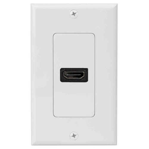 Modtager straf Individualitet 4XEM 2 Port/Outlet Female HDMI Wall Plate (White)