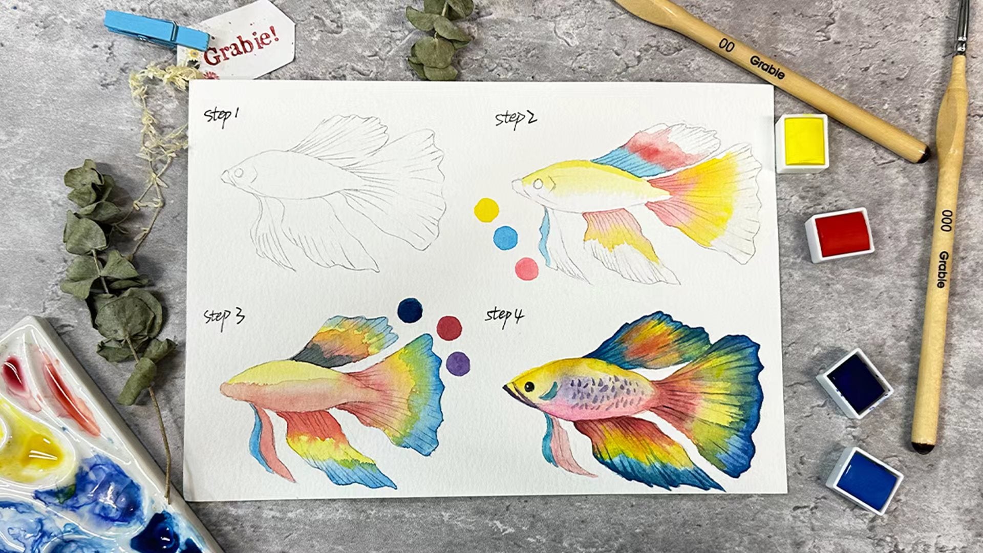 How To Draw A Tropical Fish