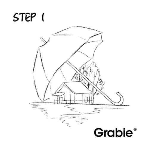 Step 1: Sketch A Basic Shape Of The House