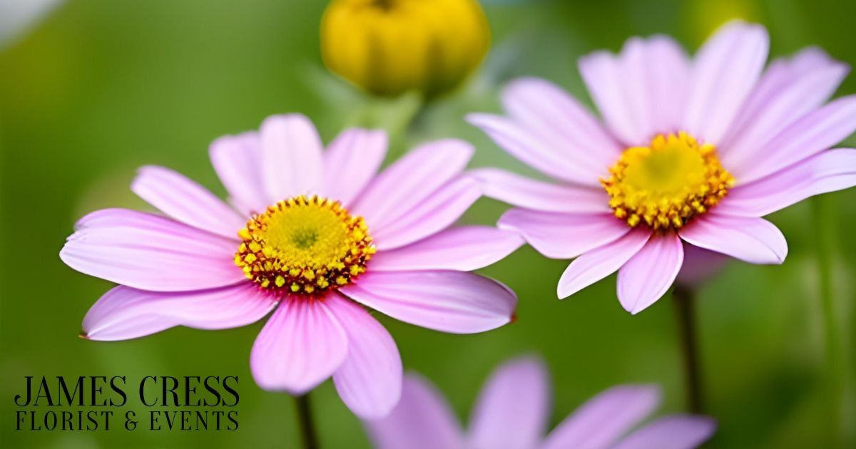 A close up photo of captivating spring daisies.