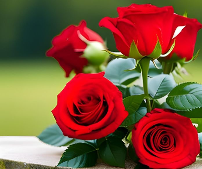 A picture of a red rose, the national flower of England