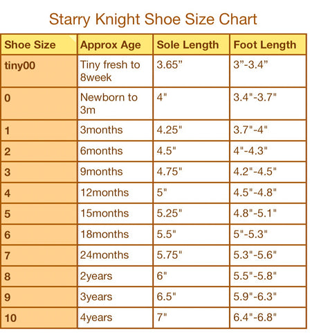 Zimmerman Size Chart