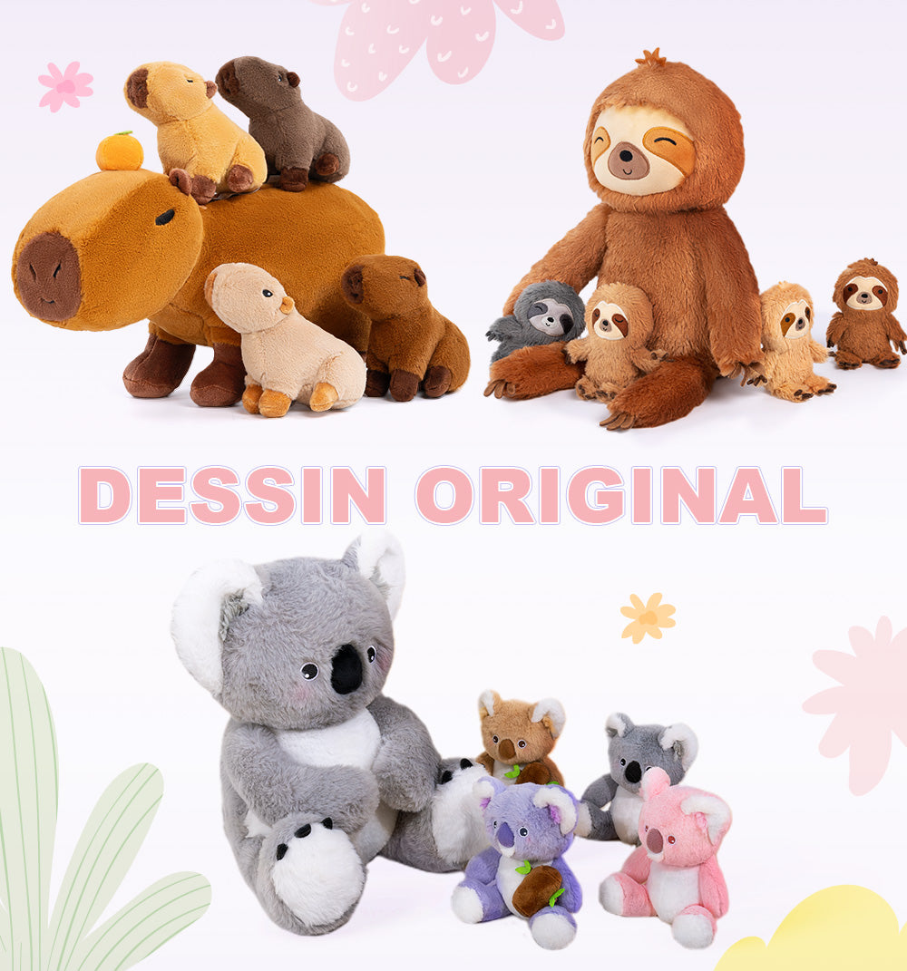 Jouet en Peluche Capybara, Animal en Peluche Capybara, Poupée d'animal en  Peluche Capybara De Simulation, Jouet en Peluche Capybara Doux Et Mignon