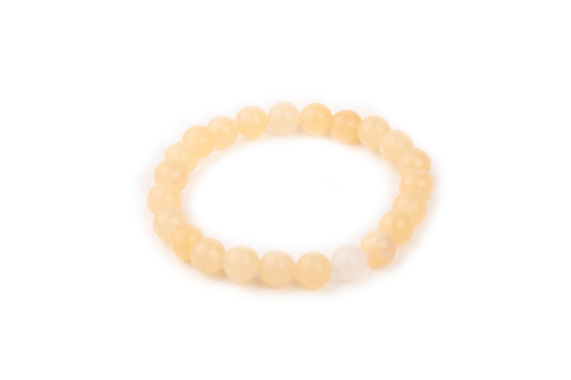 Zen Yellow Calcite Bracelet For Cheerful  Uplifting  The Zen Crystals