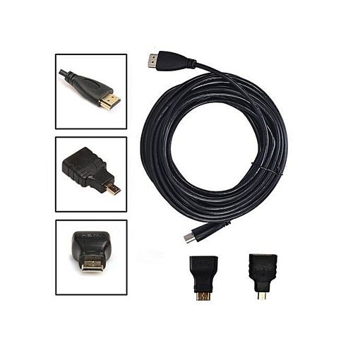product_image_name-Generic-1.5m 3in1 HDMI to HDMI/Mini/Micro HDMI Adaptor Cable Kit HD for Tablet PC TV-Black-1