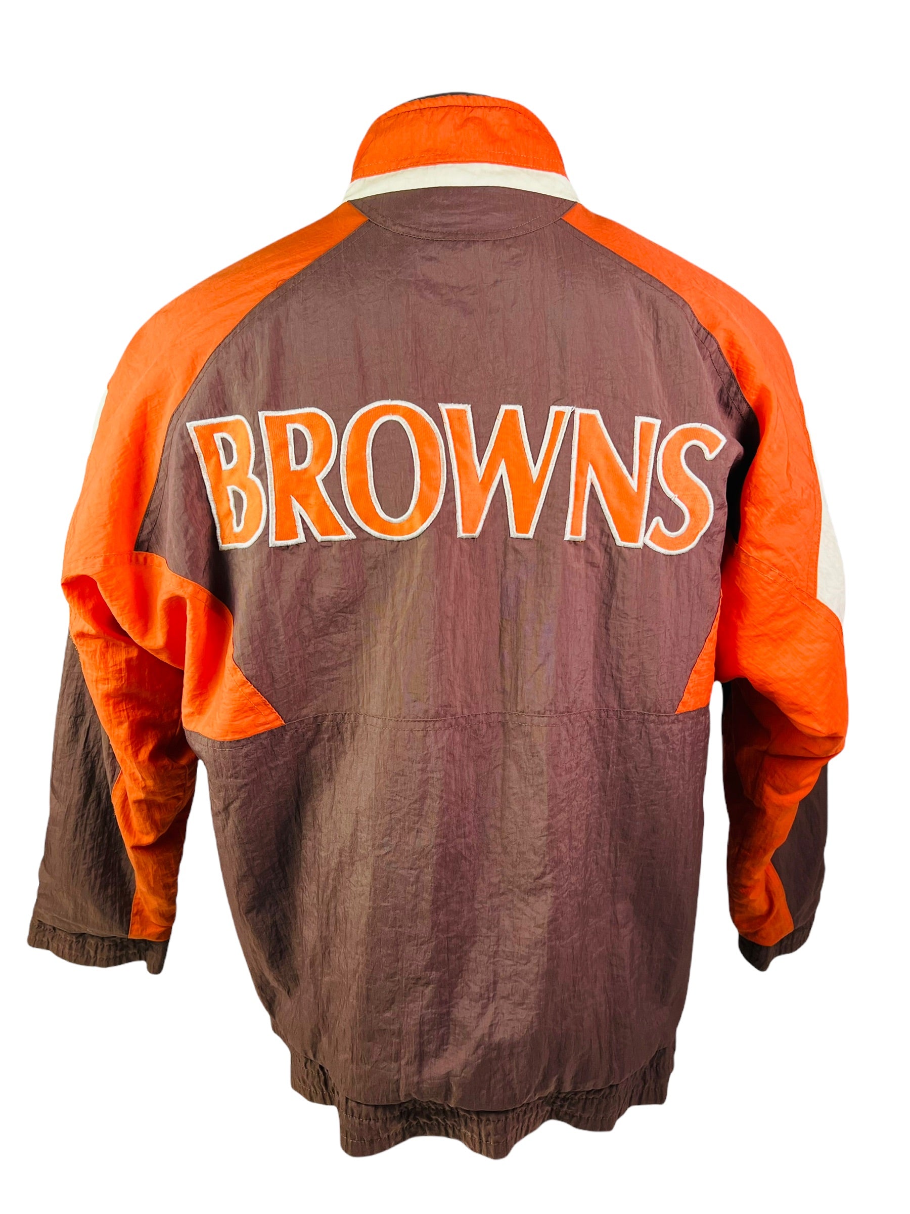 90's NFL Cleveland Browns Authentic Starter Jacket Zip Up Coat Adult Extra  Large