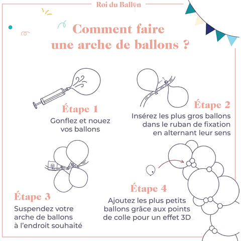 Kit Arche 75 Ballons Marron Beige & Or - Les Bambetises