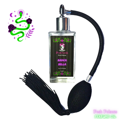 Biancabella Floral Gothic Perfume 50 ml bulb spray | Posh Goth
