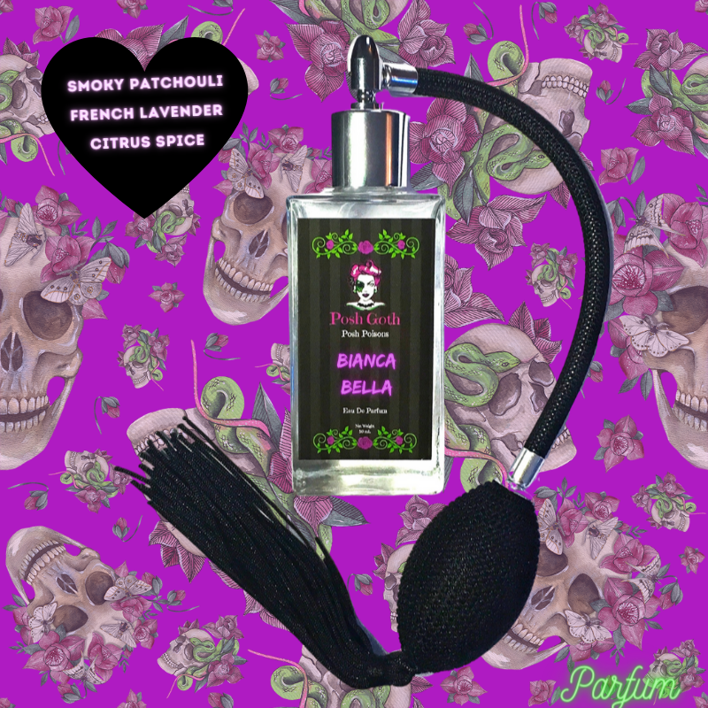 Biancabella Floral Gothic Perfume 50 ml bulb spray | Posh Goth