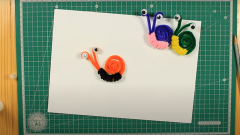 Pipe cleaner snail toy crafts kids