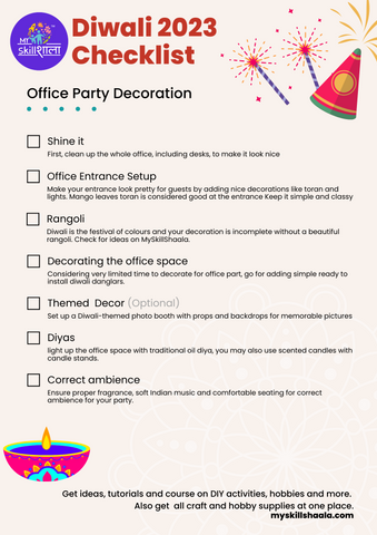 Diwali decoration ideas for a office part 2023