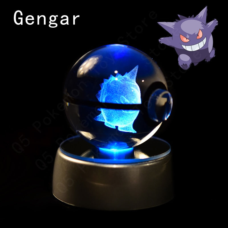 POKÉBOLAS DE CRISTAL 3D LED - POKÉMON 8