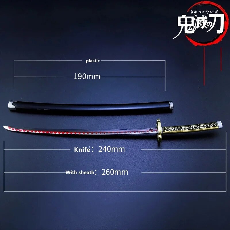 KATANAS DEMON SLAYER - MINIATURA 25CM 9