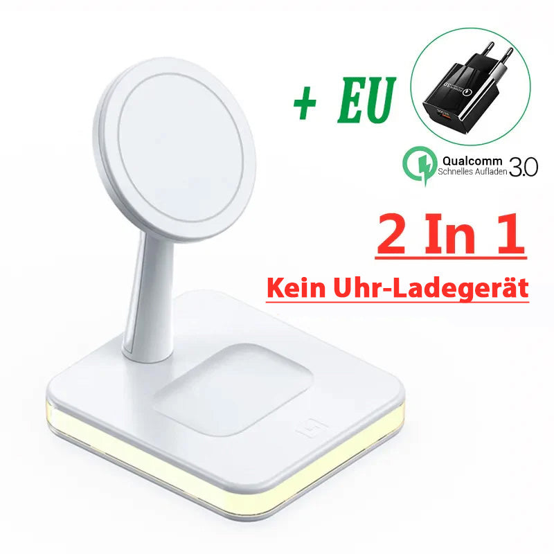 15w 3 in 1 magnetisches kabelloses Ladegerät Stand Pad, für iPhone 14 13 12 Pro Max Apple Watch 8 7 6 Airpods, Fast Charging