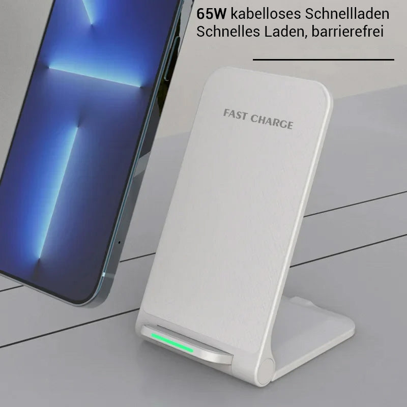 faltbares kabelloses Ladegerät Stand Pad für iPhone 14 13 12 11 Pro Max, X Samsung S21 S20 Wireless Fast Charging Station