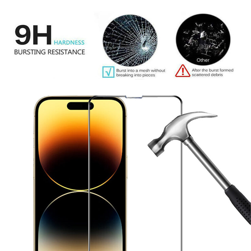 Ultra-Clear Tempered Glass Screen Protector & Camera Lens Protector for Apple iPhone