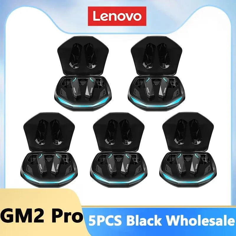 Premium Lenovo GM2 Pro Bluetooth 5.3 Headphones: Wireless Sport Headset for In-Ear Gaming with Low Latency, Dual-Mode