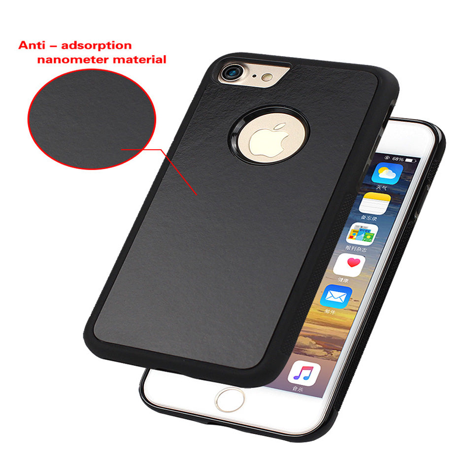 Anti-Gravity iPhone Case -Surface Adsorption, Magic Nano Suction, Soft TPU, Silicon, Waterproof, Shockproof Camera Protection