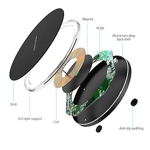 30W Fast Wireless Charging Pad USB C Charging Cable MagSafe Charger Apple iPhone Samsung Android Fast Wireless Charging Pad